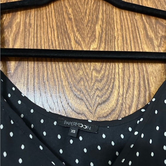Papermoon Black Dot Knot Blouse - Picture 3 of 10
